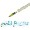 Pilot Pack de Pluma Estilografica Parallel Pen 3.8mm - Punta de Acero - Trazo de 3.8mm - 2 Recargas - Color Negro/Rojo | Ahorro