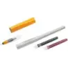 Pilot Pack de Pluma Estilografica Parallel Pen 2.4mm - Punta de Acero - Trazo de 2.4mm - 2 Recargas - Color Negro/Rojo | Ahorro