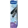Pelikan Twist Pluma Estilografica Escolar Recargable - Plumilla de Acero Inoxidable Punto M - Cuerpo Color Negro (946806) | Ahor