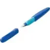 Pelikan Twist Pluma Estilografica Escolar Recargable - Plumilla de Acero Inoxidable Punto M - Cuerpo Color Azul (814737) | Ahorr