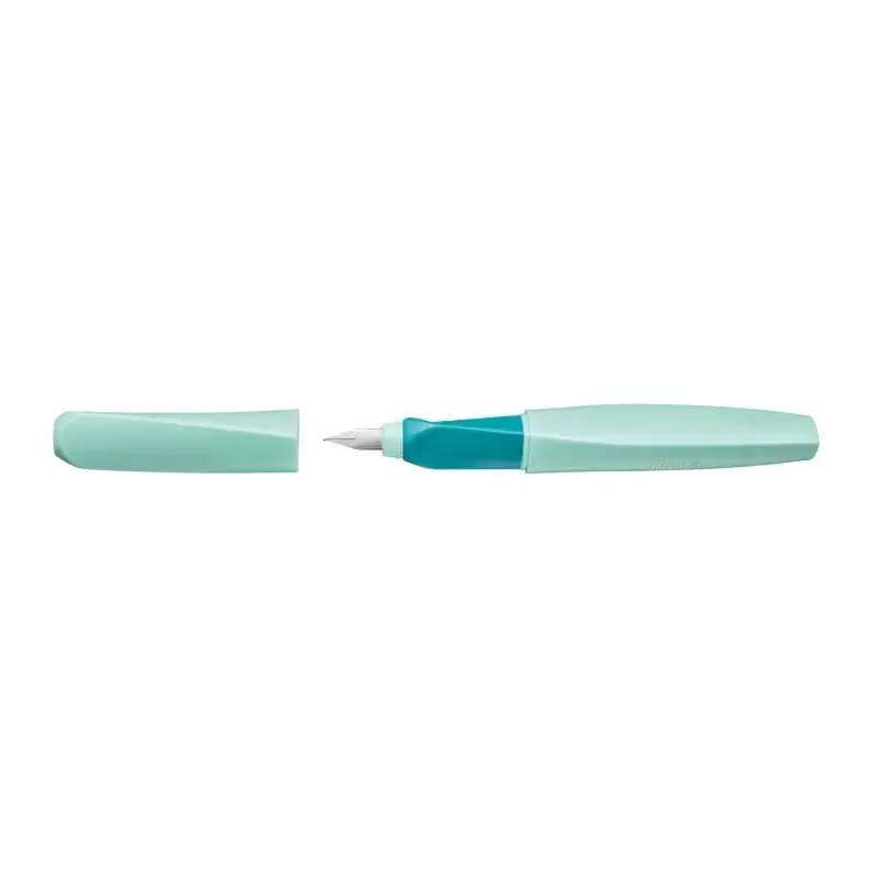 Pelikan Twist Pluma Estilografica - Punta M - Uso Ambidiestro - Seccion Triangular Transversal - Incluye 2 Cartuchos de Tinta -
