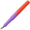 Faber-Castell Poly Ball Flow Edition Punchy Melon Pluma Estilografica - Ancho del Plumin Medio - Suave al Tacto - Color Lila/Roj