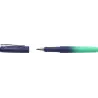 Faber-Castell Poly Ball Flow Edition Buzzing Blue Pluma Estilografica - Ancho del Plumin Medio - Suave al Tacto - Color Azul/Tur