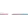 Faber-Castell Poly Ball Flow Edition Blushing Sky Pluma Estilografica - Ancho del Plumin Medio - Suave al Tacto - Color Rosa/Azu