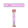 Erichkrause Regla Pastel - 15cm - Rosa - Bolsa de Polietileno | Ahorro Imprimiendo