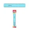 Erichkrause Pastel Regla 15cm - Perfecta para Uso Escolar o de Oficina - Color Azul Pastel | Ahorro Imprimiendo