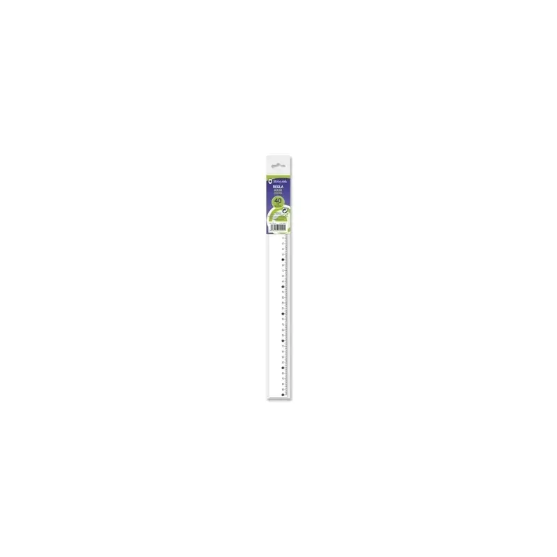 Bismark Regla Milimetrada 40cm - Fabricada en Plastico - Ideal para Colegio - Transparente | Ahorro Imprimiendo