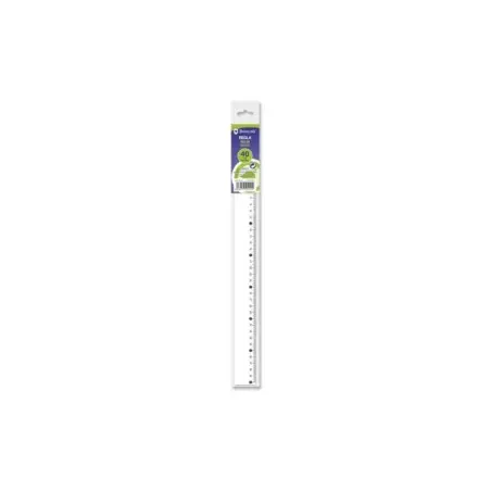 Bismark Regla Milimetrada 40cm - Fabricada en Plastico - Ideal para Colegio - Transparente | Ahorro Imprimiendo