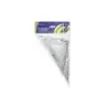 Bismark Pack de Escuadra 13cm y Cartabon 18cm - Fabricados en Plastico - Ideal para el Colegio - Transparentes | Ahorro Imprimie