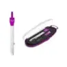 Erichkrause Compases Metalicos Conjunto de Instrumentos School 135mm - Radio Maximo 21 cm - Incluye Afilador y Mina de Recambio
