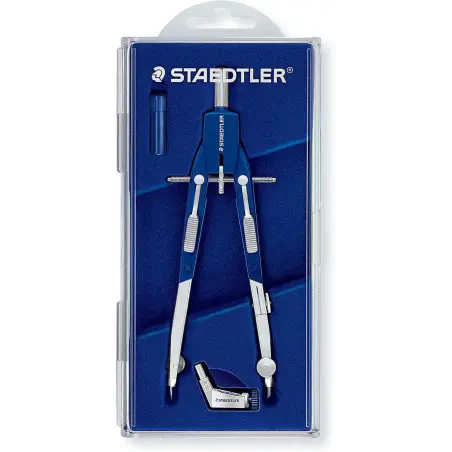 Staedtler Mars 552 01 Compas de Precision - Patas Articuladas - Ajuste Rapido | Ahorro Imprimiendo