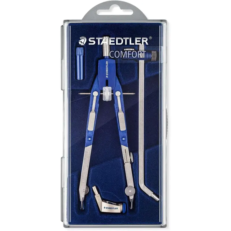 Staedtler Mars 552 02 Compas de Precision - Patas Articuladas - Ajuste Rapido | Ahorro Imprimiendo