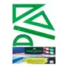 Faber-Castell Pack Escolar de 4 Reglas - Regla Recta - Transportador - Escuadra - Cartabon - Color Verde Tranparente | Ahorro Im