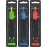 Faber-Castell Compas Escolar - Circunferencias de hasta Ø 360mm - Incluye Bote de Minas - Colores Surtidos | Ahorro Imprimiendo