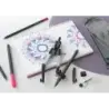 Faber-Castell Compas de Ajuste Rapido 3.5mm - Articulaciones en ambos Brazos - Para Circunferencias de hasta Ø 390mm - Accesorio