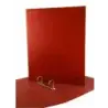 Mariola Carpeta de 2 Anillas Carton Forrado Papel Plastificado Cuero - Tamaño Cuarto Natural - Anillas Mixtas 40mm - Medidas 24x