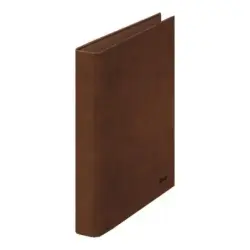 Dohe Carpeta de 2 Anillas Mixtas 25mm Folio Natural - Carton Forrado - Papel Impreso y Plastificado - Color Cuero | Ahorro Impri