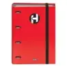 Dohe Serie Icon Carpeta de 4 Anillas Formato A4 con Recambio de 100 Hojas de 90 gr y 4 Taladros - Cierre con Goma Elastica - Ani