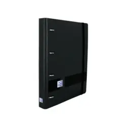 Oxford Europeanbinder Live&Go A5+ con Recambio Dots - Tapa Plastico Superresistente - Anillas 4x25mm - Cierre con Goma Elastica