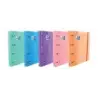 Oxford Europeanbinder Classic Carpeta de 4 Anillas Formato A4+ con Recambio Cuadriculado 5x5mm y 4 Taladros - Cierre con Goma El