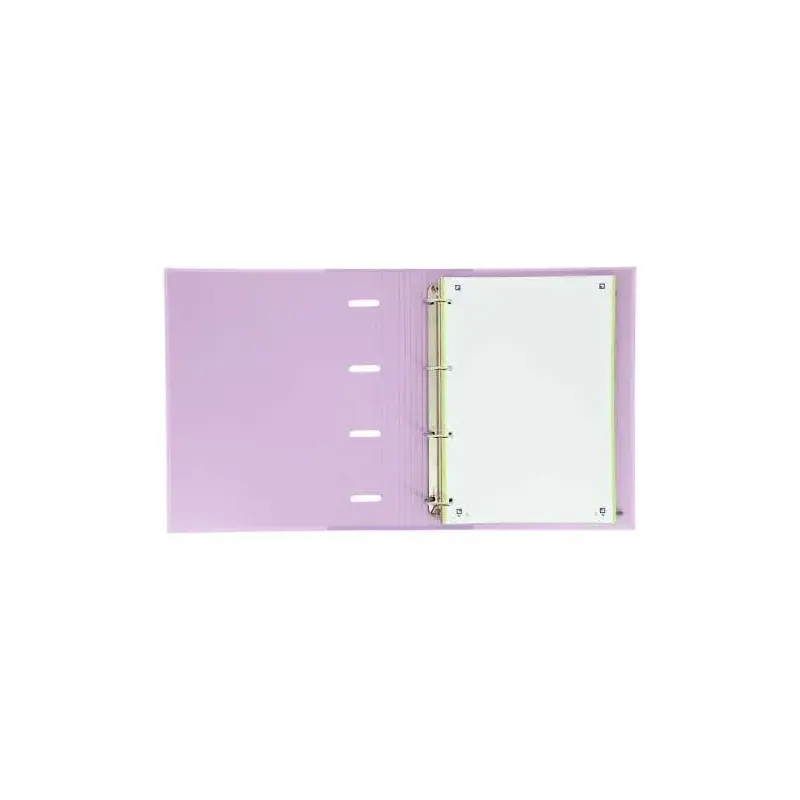 Oxford Europeanbinder Touch A4+ Carpeta de Anillas con Recambio Cuadricula 5x5 - Tapa Extradura - Cierre con Goma Elastica - Col