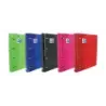 Oxford Europeanbinder Classic Carpeta de 4 Anillas Formato A4+ con Recambio Cuadriculado 5x5mm y 4 Taladros - Cierre con Goma El