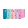 Oxford Europeanbinder Touch Carpeta de 4 Anillas Formato A4+ con Recambio Cuadriculado 5x5mm y 4 Taladros - Tapa Tacto Suave - C