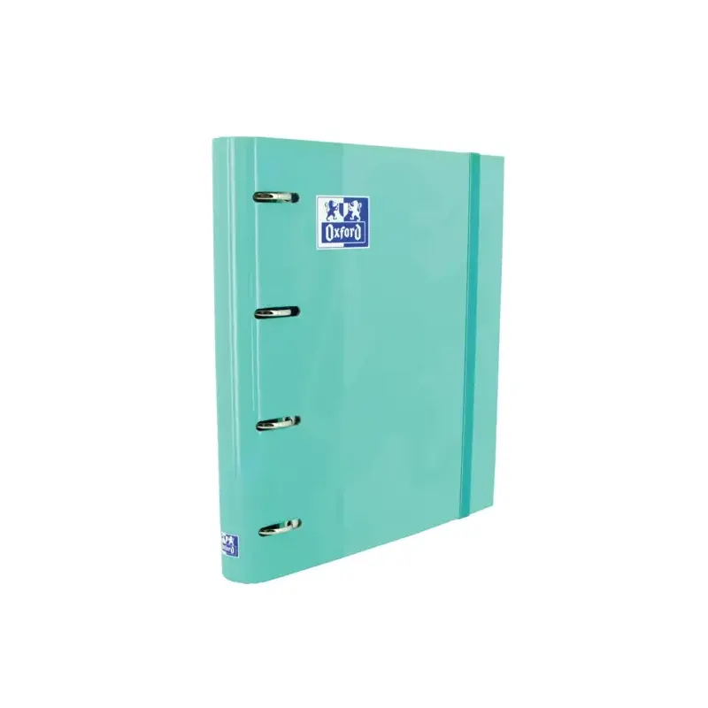 Oxford Europeanbinder Classic A4+ Carpeta de Anillas con Recambio Cuadricula 5x5 - Tapa Extradura - Cierre con Goma Elastica - C