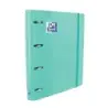 Oxford Europeanbinder Classic A4+ Carpeta de Anillas con Recambio Cuadricula 5x5 - Tapa Extradura - Cierre con Goma Elastica - C
