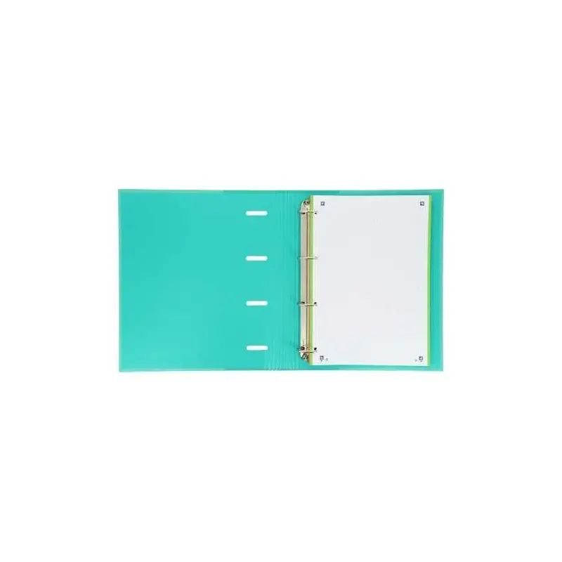 Oxford Europeanbinder Classic A4+ Carpeta de Anillas con Recambio Cuadricula 5x5 - Tapa Extradura - Cierre con Goma Elastica - C