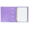 Oxford Europeanbinder Classic A4+ Carpeta de Anillas con Recambio Cuadricula 5x5 - Tapa Extradura - Cierre con Goma Elastica - C