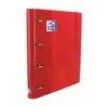 Oxford Europeanbinder Classic A4+ Carpeta de Anillas con Recambio Cuadricula 5x5 - Tapa Extradura - Cierre con Goma Elastica - C