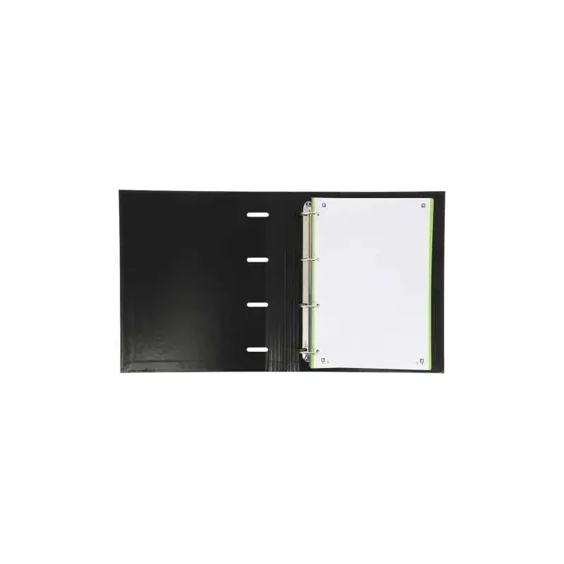 Oxford Europeanbinder Classic A4+ Carpeta de Anillas con Recambio Cuadricula 5x5 - Tapa Extradura - Cierre con Goma Elastica - C