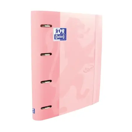 Oxford Europeanbinder Touch A4+ Carpeta de Anillas con Recambio Cuadricula 5x5 - Tapa Extradura - Cierre con Goma Elastica - Col