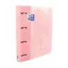 Oxford Europeanbinder Touch A4+ Carpeta de Anillas con Recambio Cuadricula 5x5 - Tapa Extradura - Cierre con Goma Elastica - Col