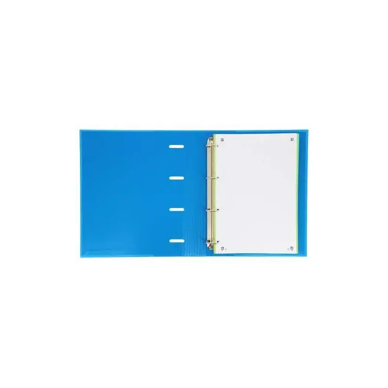 Oxford Europeanbinder Classic A4+ Carpeta de Anillas con Recambio Cuadricula 5x5 - Tapa Extradura - Cierre con Goma Elastica - C