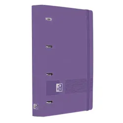 Oxford Europeanbinder Live & Go A4+ Carpeta Tamaño A4+ con Recambio de 100 Hojas Cuadricula 5x5mm - Tapa de Plastico Polyfoam -