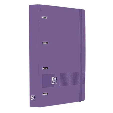 Oxford Europeanbinder Live & Go A4+ Carpeta Tamaño A4+ con Recambio de 100 Hojas Cuadricula 5x5mm - Tapa de Plastico Polyfoam -