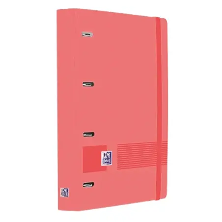 Oxford Europeanbinder Live & Go A4+ Carpeta Tamaño A4+ con Recambio de 100 Hojas Cuadricula 5x5mm - Tapa de Plastico Polyfoam -
