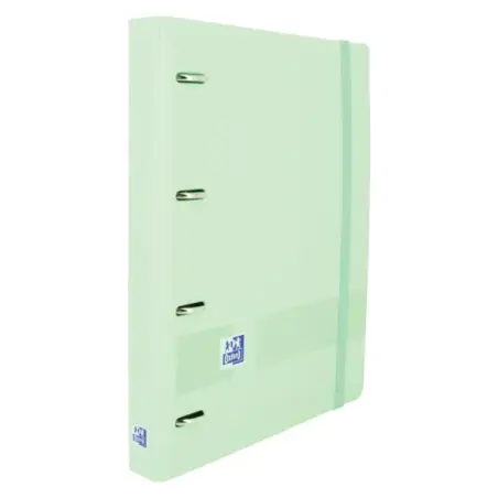 Oxford Live & Go A4+ Polyfoam Europeanbinder - Lomo de 45mm - Anillas de 4Dx35mm - Incluye Recambio 5x5 - Color Verde | Ahorro I
