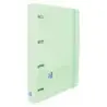 Oxford Live & Go A4+ Polyfoam Europeanbinder - Lomo de 45mm - Anillas de 4Dx35mm - Incluye Recambio 5x5 - Color Verde | Ahorro I