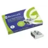 Bismark Afilalapiz Metalico Doble para Lapices Normales o Gruesos - Color Acero | Ahorro Imprimiendo