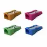 Erichkrause Ferro Color Sacapuntas de Aluminio con Agarre Ergonomico - Orificio de 8mm - Cuchilla de Acero al Carbono - Colores