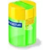 Staedtler Sacapuntas con Deposito de 1 Orificio - Hasta 8.2mm - Angulo de Afilado 23º - Colores Surtidos | Ahorro Imprimiendo