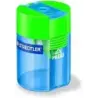 Staedtler Sacapuntas con Deposito de 1 Orificio - Hasta 8.2mm - Angulo de Afilado 23º - Colores Surtidos | Ahorro Imprimiendo