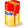 Staedtler Sacapuntas con Deposito de 1 Orificio - Hasta 8.2mm - Angulo de Afilado 23º - Colores Surtidos | Ahorro Imprimiendo