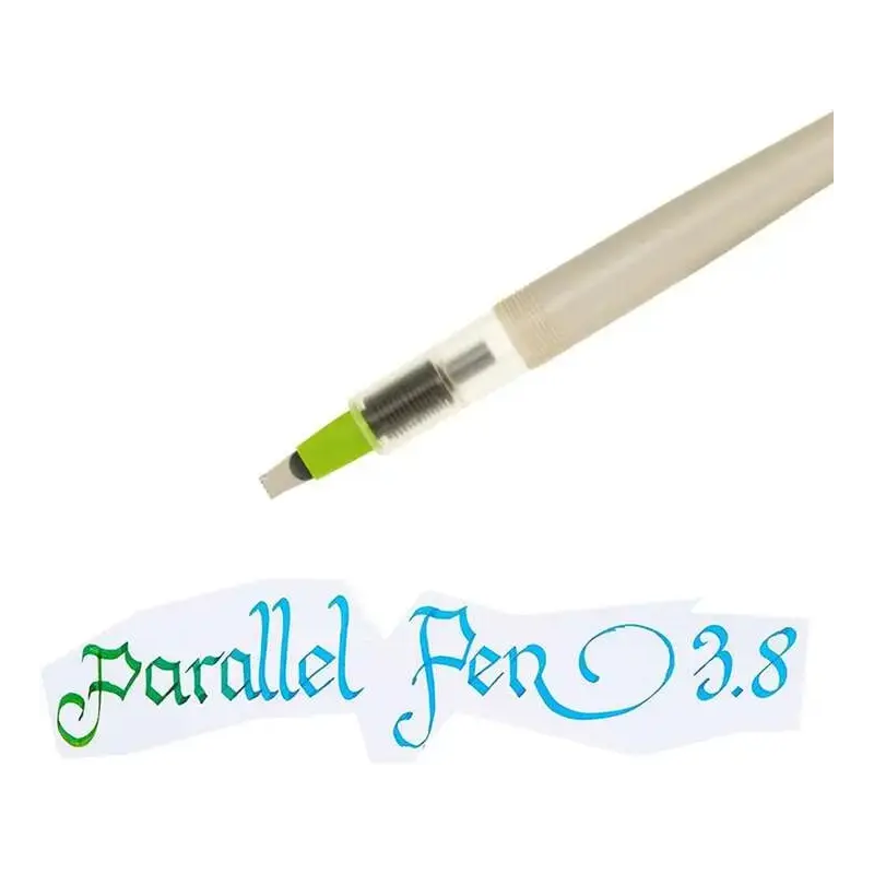 Pilot Pack de Pluma Estilografica Parallel Pen 3.8mm - Punta de Acero - Trazo de 3.8mm - 2 Recargas - Color Negro/Rojo | Ahorro