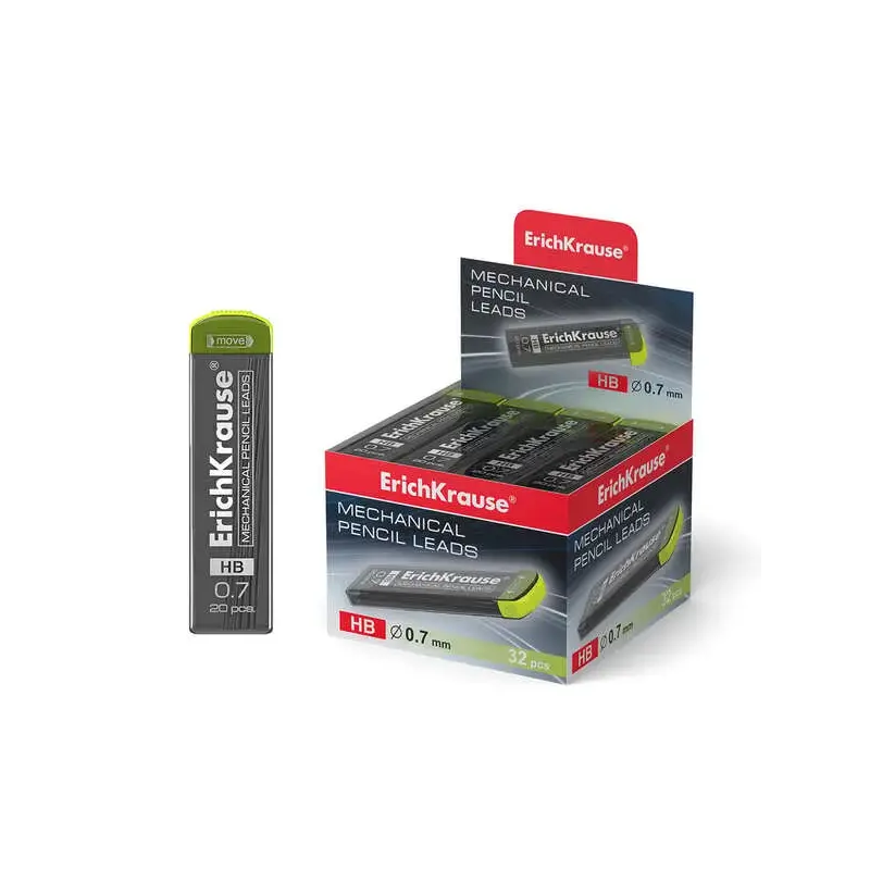 Erichkrause Megapolis Concept Pack de 20 Minas HB 07mm - Color Negro | Ahorro Imprimiendo