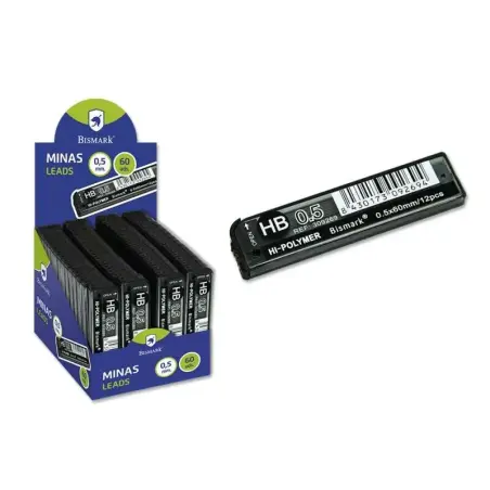 Bismark Minas de Repuesto para Portaminas - HB - 0.5mm | Ahorro Imprimiendo