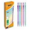 Bic Matic Pastel Portaminas 0.7mm HB con Goma - Punta Retractil - Cuerpo de Colores Pastel Surtidos | Ahorro Imprimiendo